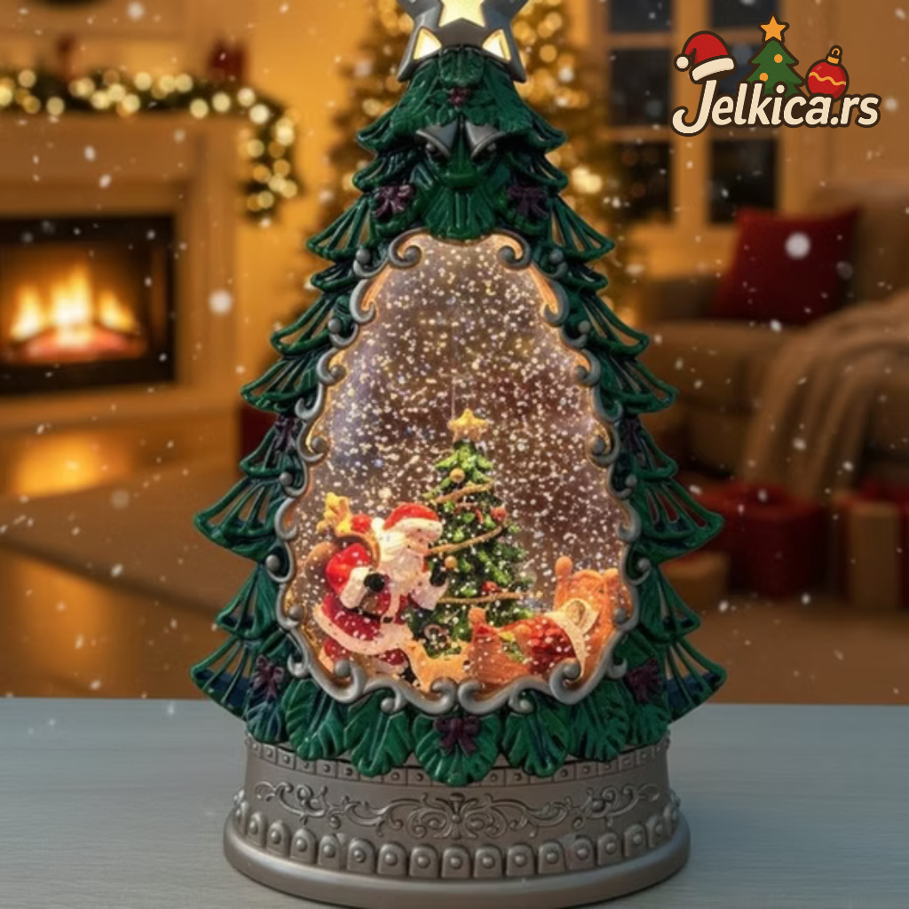 Svetleća Praznična Jelka sa LED efektima i muzikom