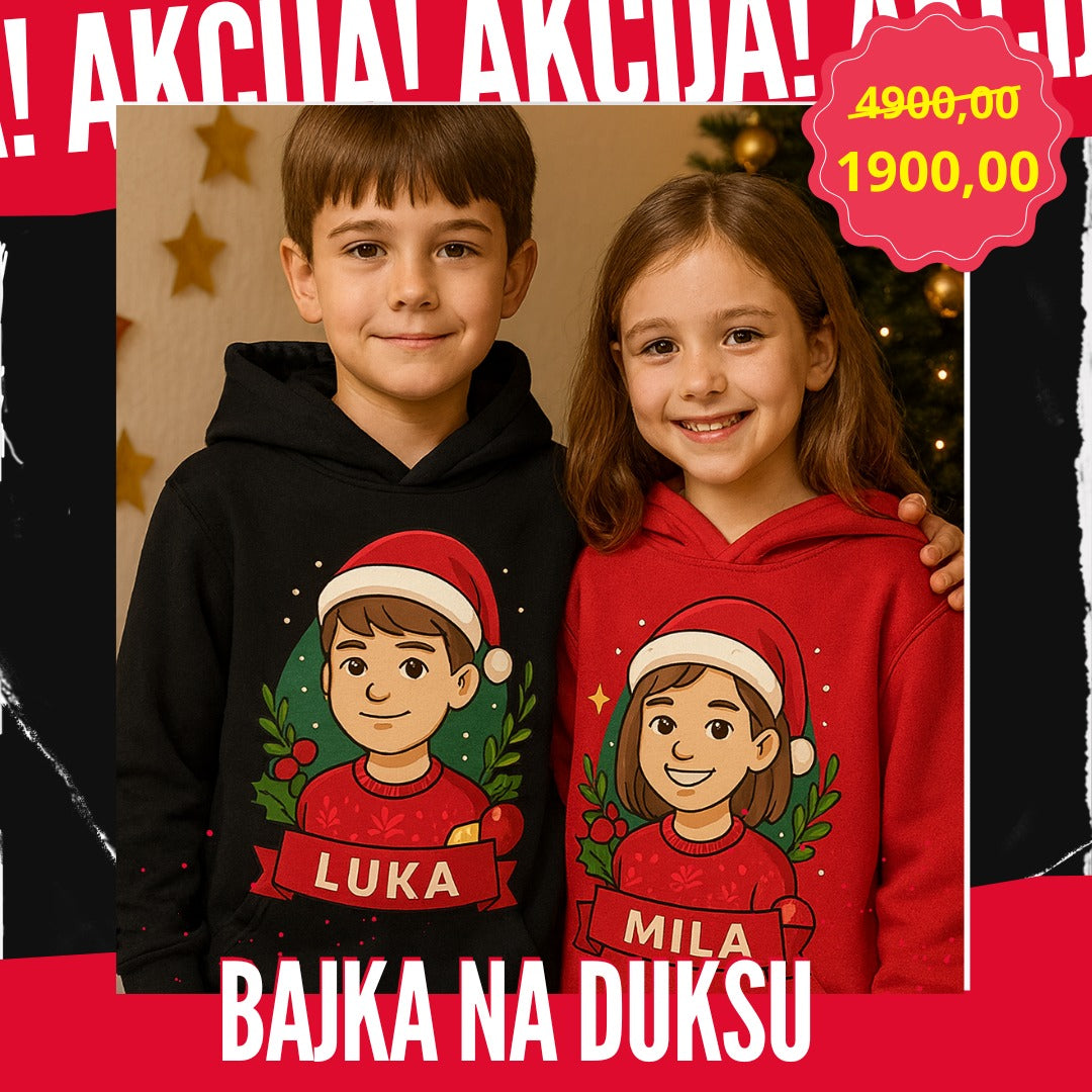 Personalizovani Novogodišnji Duks 🎄✨
